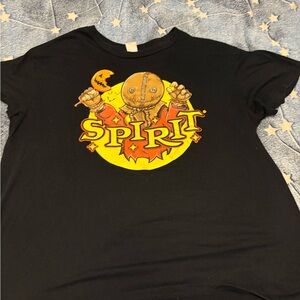 Spirit Black Tee with Halloween Graphic